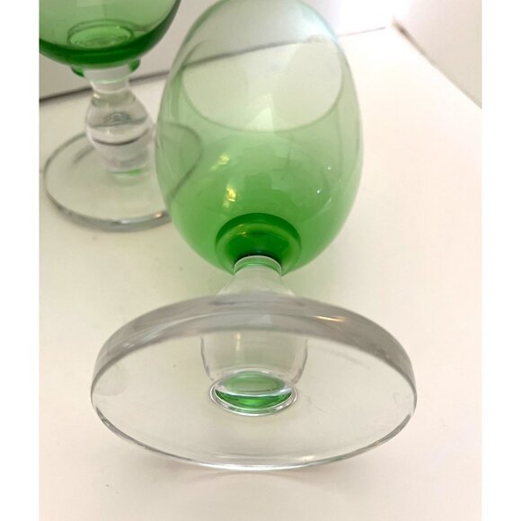 Dansk Hanna Jade Green Iced Beverage Glasses 7 1/4” Set of 4 - Picture 4 of 5